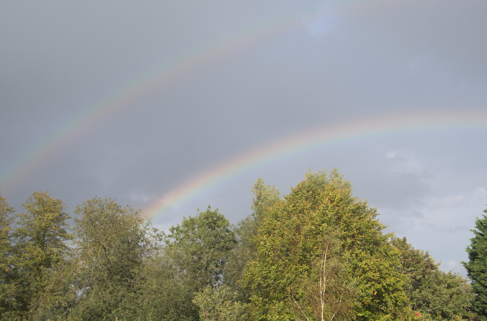 Back home, there's a double rainbow from A Trip to Norwich, Norfolk - 27th September 2020