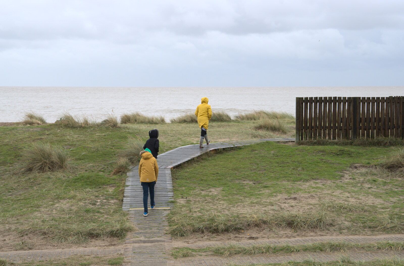 On the boardwalk from Sizewell Beach and the Lion Pub, Sizewell and Theberton, Suffolk - 4th October 2020