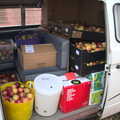 2020 The van is well packed with apples