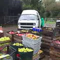 The van in the yard, Trevor's Last Apple Pressing, Carleton Rode and Shelfanger, Norfolk - 18th October 2020