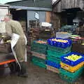 Trevor wheels a few boxes around, Trevor's Last Apple Pressing, Carleton Rode and Shelfanger, Norfolk - 18th October 2020