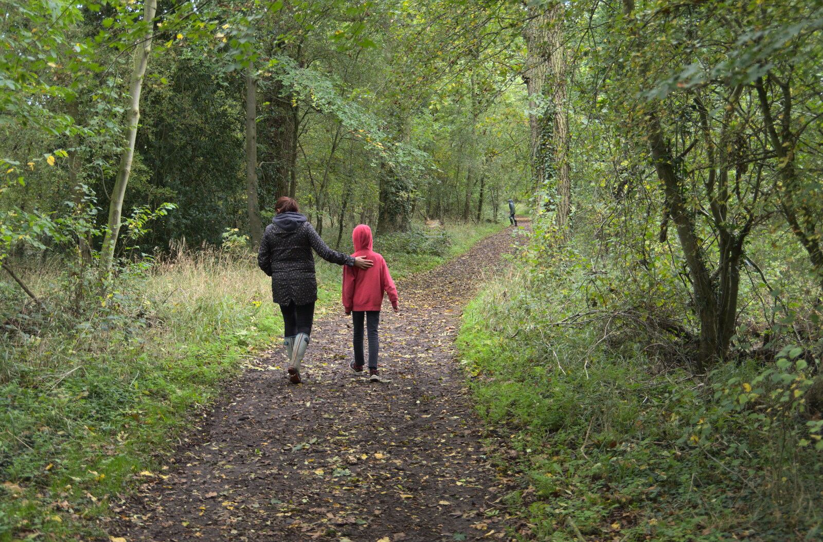 Isobel and Harry from A Walk Around Thornham Estate, Thornham Magna, Suffolk - 18th October 2020