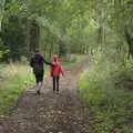 Isobel and Harry, A Walk Around Thornham Estate, Thornham Magna, Suffolk - 18th October 2020