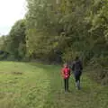 We walk around a field margin, A Walk Around Thornham Estate, Thornham Magna, Suffolk - 18th October 2020