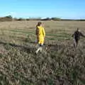 We walk across the stubble of the 100-acre field, A Walk Around the Avenue, Brome, Suffolk - 25th October 2020