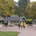 The gang wanders off to the café and shops, A Trip to Sandringham Estate, Norfolk - 31st October 2020