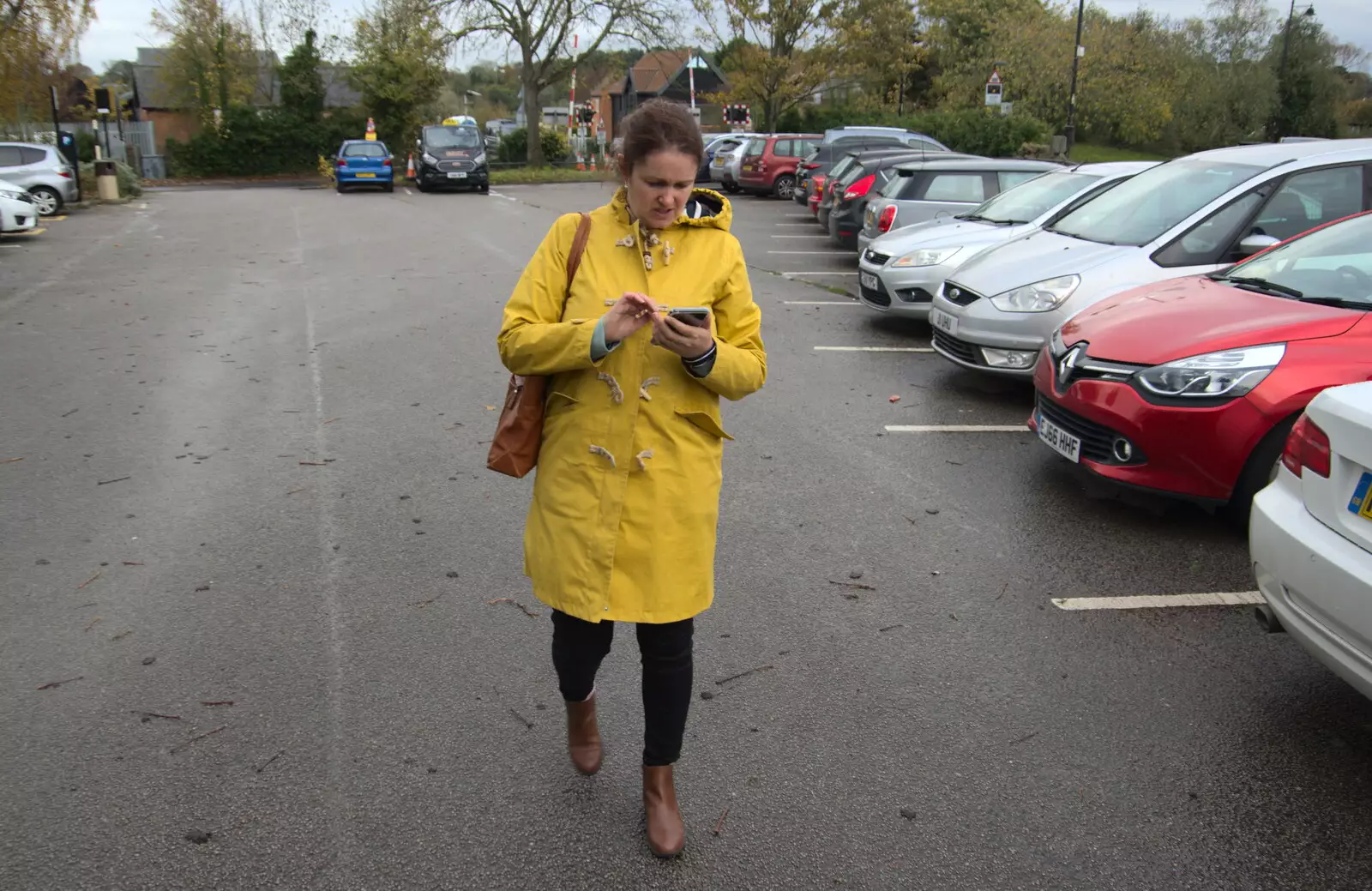 Isobel rants at a rubbish car-parking app, from Isobel's Birthday, Woodbridge, Suffolk - 2nd November 2020