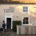 A delivery dude waits outside the café, Isobel's Birthday, Woodbridge, Suffolk - 2nd November 2020