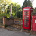 2020 War Memorial, K6 phonebox and a red letterbox