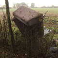 2020 Some knobwit has dumped a sofa in the hedge