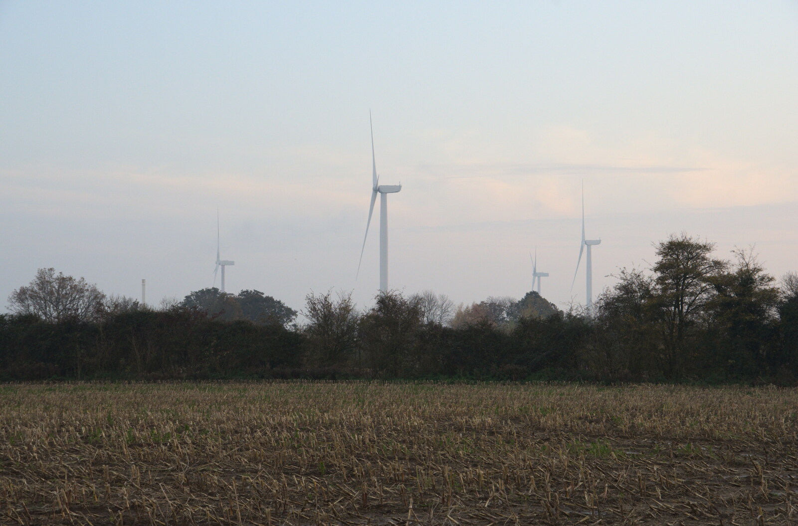 The turbines are all pointing north from To See the Hairy Pigs, Thrandeston, Suffolk - 7th November 2020