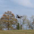 Drone Flying and the Old Chapel, Thrandeston, Suffolk - 15th November 2020, The drone flies around