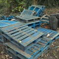 A big pile of pallets acts as a bike ramp, The Dereliction of Eye, Suffolk - 22nd November 2020
