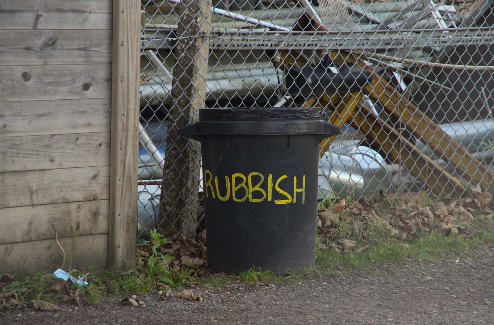 Rubbish: the literal bin from The Dereliction of Eye, Suffolk - 22nd November 2020