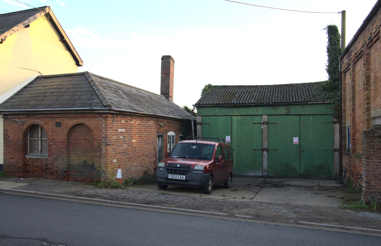 The old Eye fire station from The Dereliction of Eye, Suffolk - 22nd November 2020