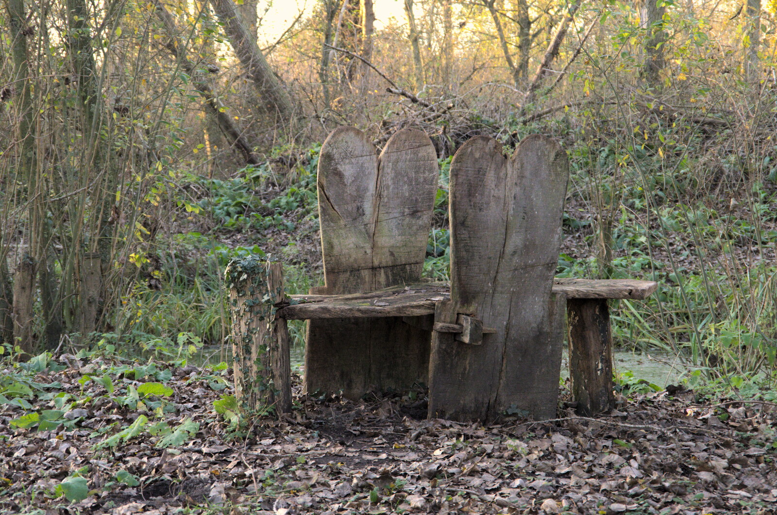 A curious wooden installation from The Dereliction of Eye, Suffolk - 22nd November 2020