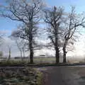 The junction of Thornham and Earlsford roads, More Frosty Rides and the Old Mink Sheds, Brome, Suffolk - 10th December 2020