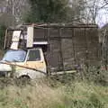 A derelict horse box, More Frosty Rides and the Old Mink Sheds, Brome, Suffolk - 10th December 2020