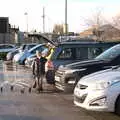 Harry waits by the car in Morrisons, Joe Wicks and Diss on Saturday, Norfolk - 19th December 2020