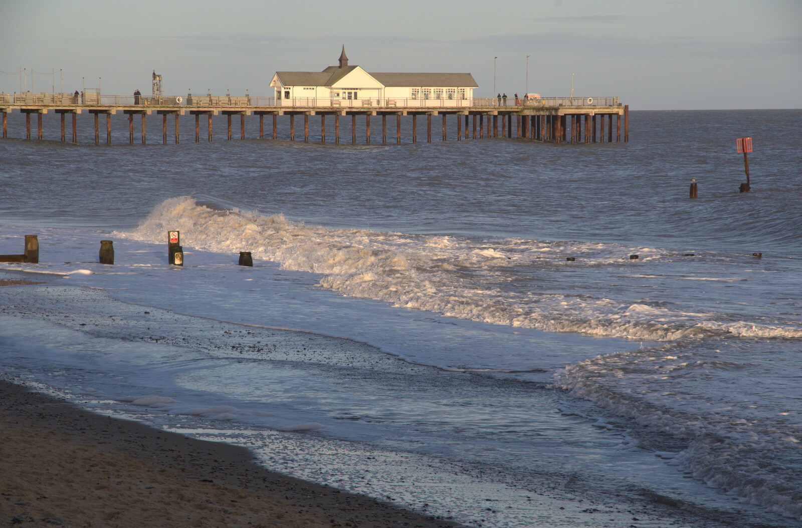 The end of the pier from A Return to the Beach, Southwold, Suffolk - 20th December 2020