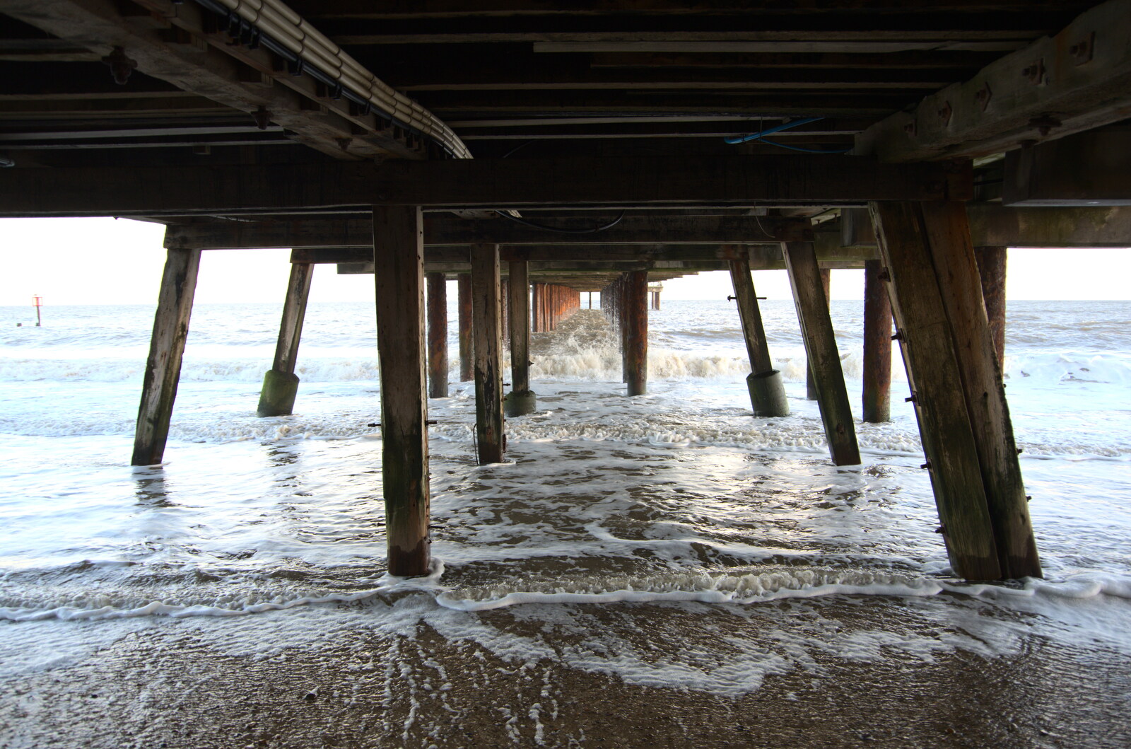 Under the pier from A Return to the Beach, Southwold, Suffolk - 20th December 2020