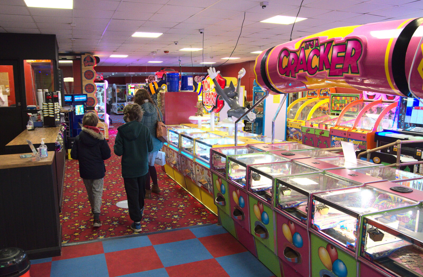We leave the amusement arcade from A Return to the Beach, Southwold, Suffolk - 20th December 2020