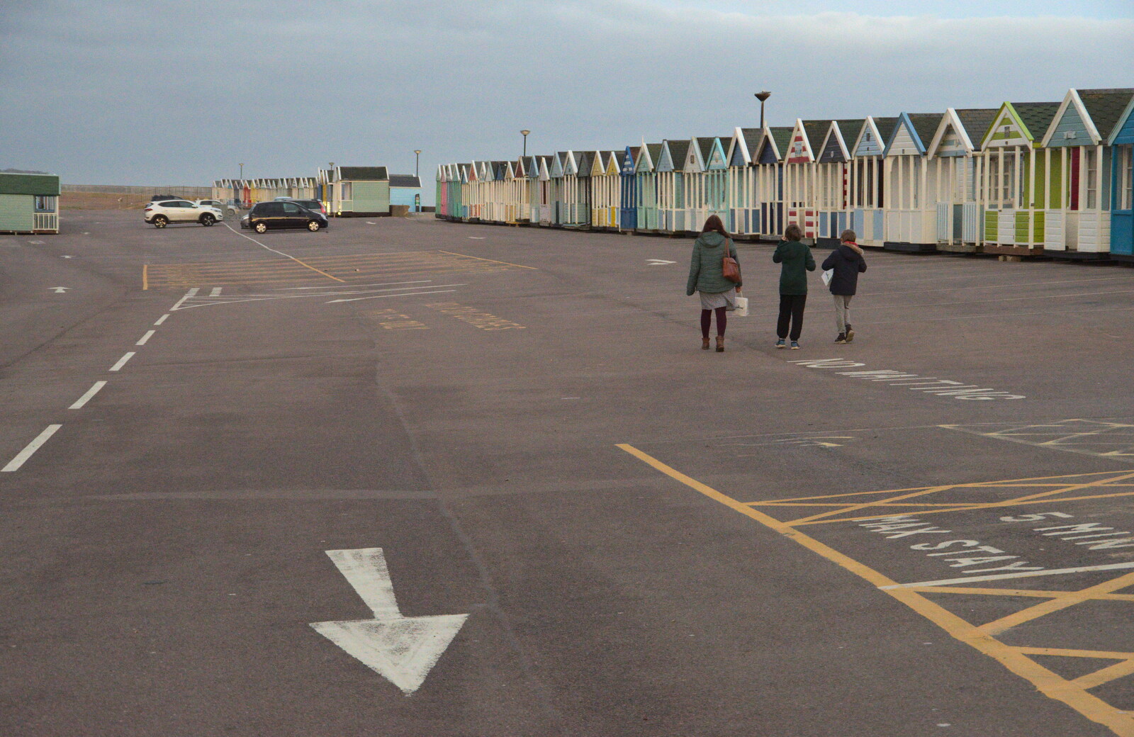 The empty car park from A Return to the Beach, Southwold, Suffolk - 20th December 2020