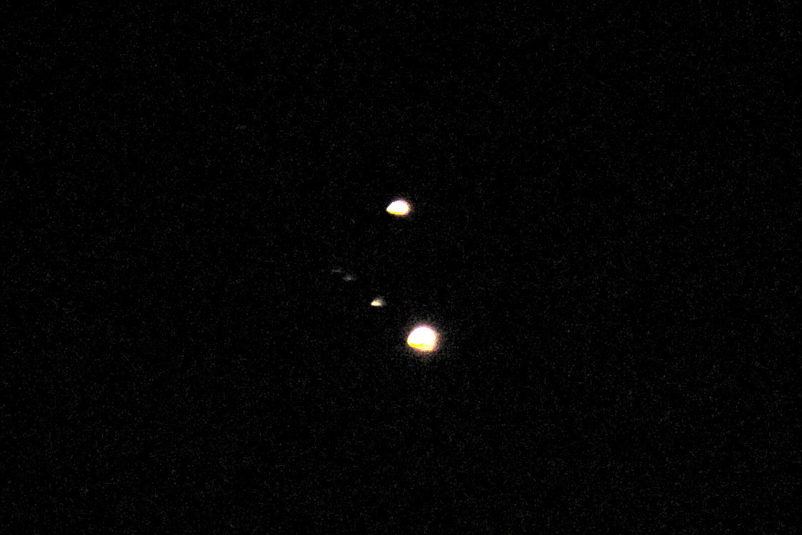 Saturn, Jupiter and its moons  from A Return to the Beach, Southwold, Suffolk - 20th December 2020