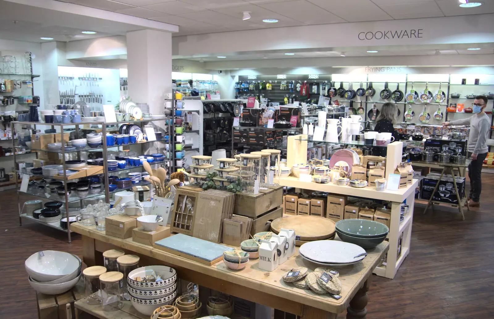 Inside Jarrold's cook shop department, from A Bit of Christmas Shopping, Norwich, Norfolk - 23rd December 2020