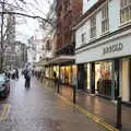 Looking up London Street, A Bit of Christmas Shopping, Norwich, Norfolk - 23rd December 2020