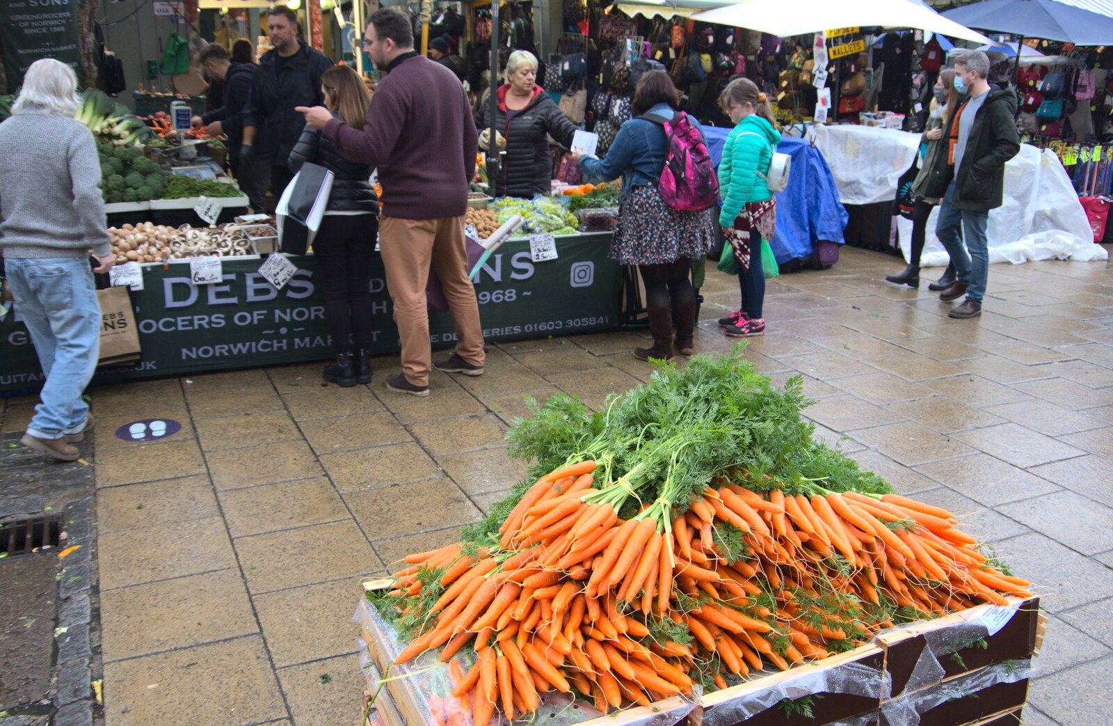 A bunch of carrots from A Bit of Christmas Shopping, Norwich, Norfolk - 23rd December 2020