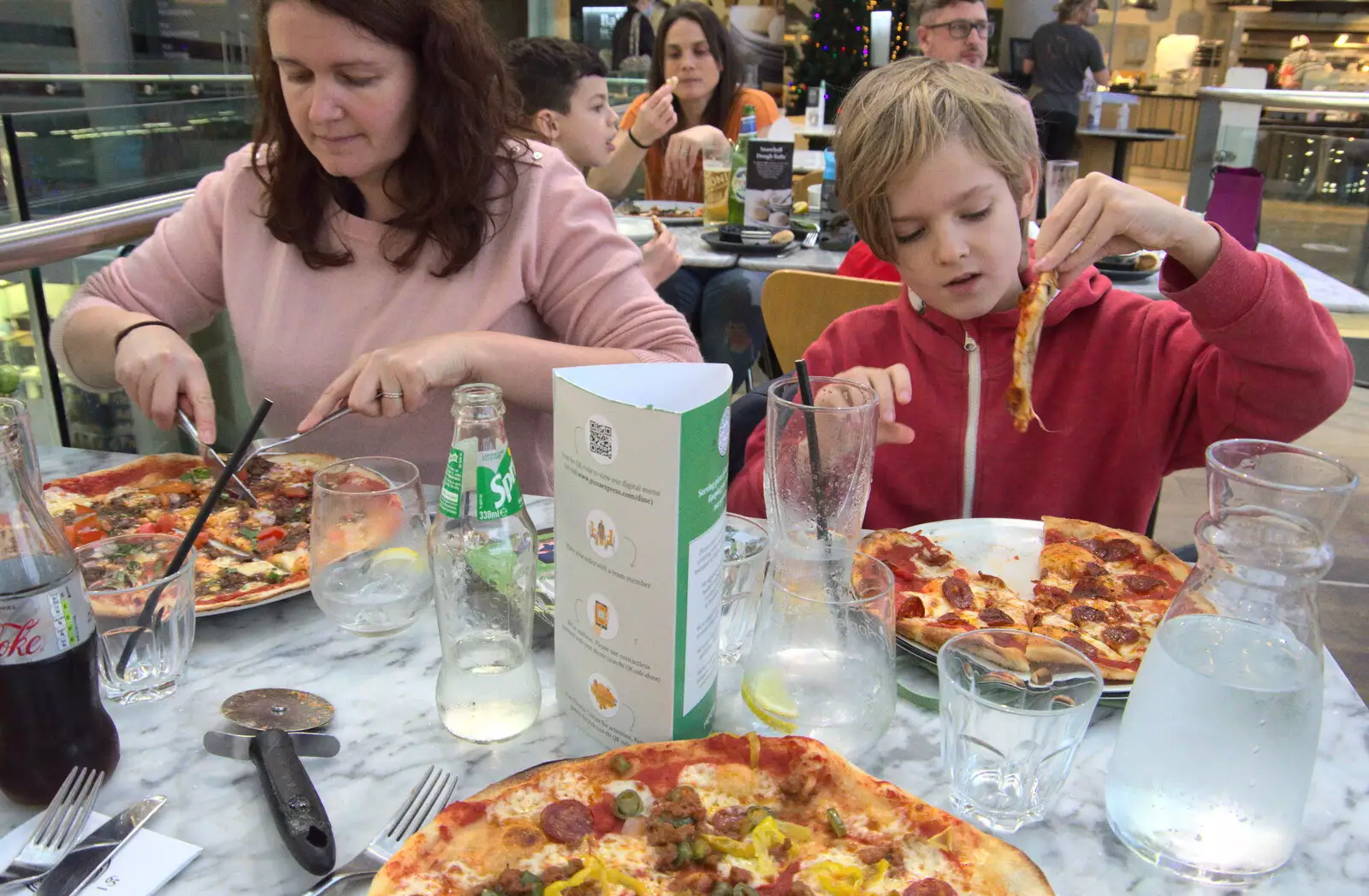 Harry picks up a slice, from A Bit of Christmas Shopping, Norwich, Norfolk - 23rd December 2020