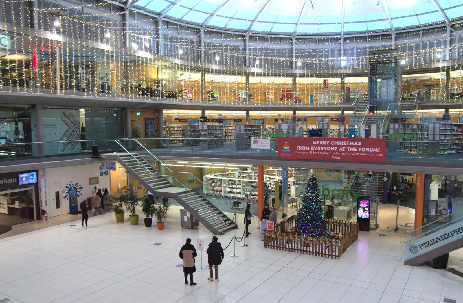 The forum and public library, from A Bit of Christmas Shopping, Norwich, Norfolk - 23rd December 2020