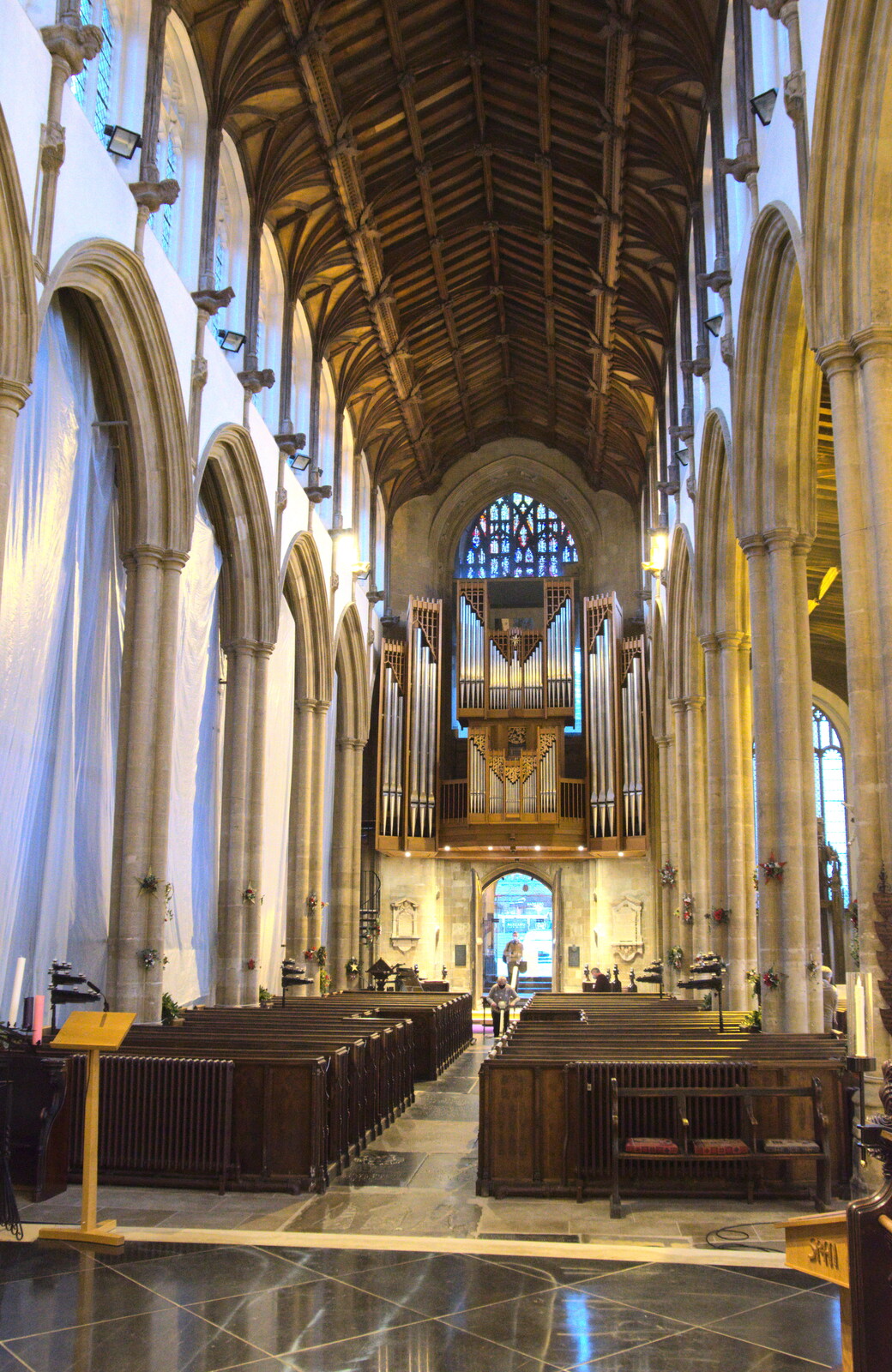 The nave of the church from A Bit of Christmas Shopping, Norwich, Norfolk - 23rd December 2020