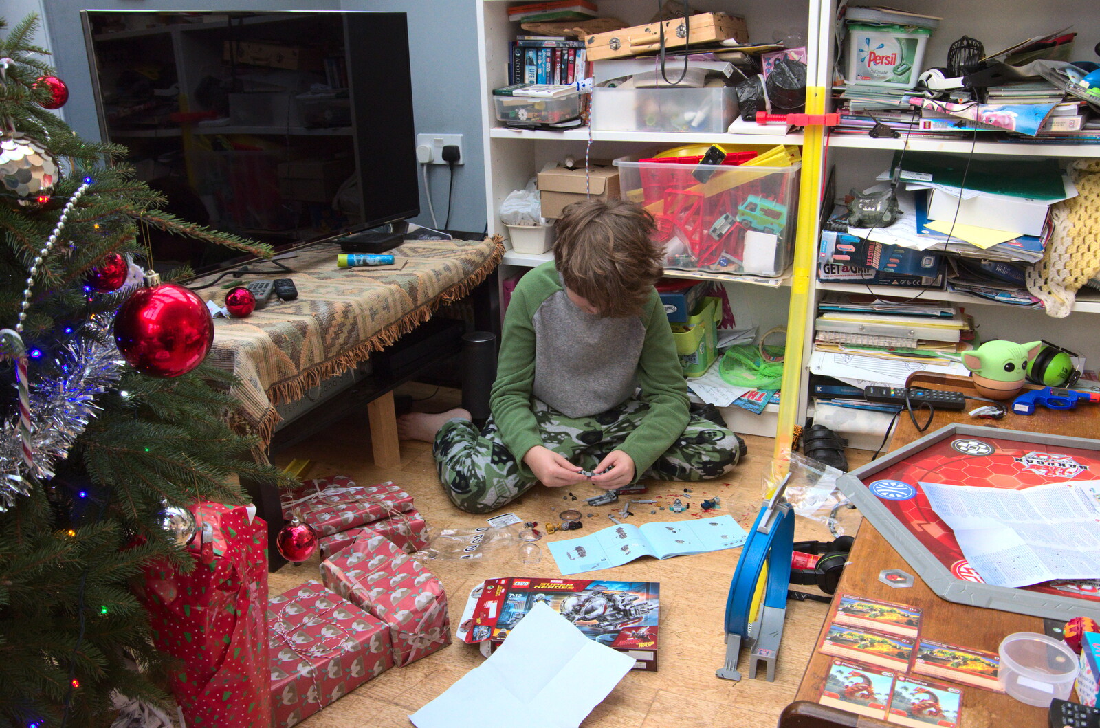 Fred's making Lego already from Christmas Day, Brome, Suffolk - 25th December 2020