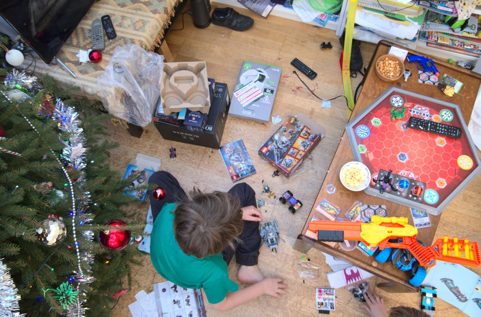An aerial view of Fred's Lego from Christmas Day, Brome, Suffolk - 25th December 2020