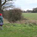 2020 Isobel looks out over a field