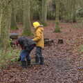 Fred rumages around , A Walk Around Redgrave and Lopham Fen, Redgrave, Suffolk - 3rd January 2021