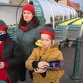 Fred, Isobel and Harry outside Morrisons, A Walk Around Redgrave and Lopham Fen, Redgrave, Suffolk - 3rd January 2021