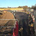 The new 'Brome Bypass' has some tarmac on it, Fun With Ice in Lockdown, Brome, Suffolk - 10th January 2021