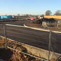 A view of the new road, Fun With Ice in Lockdown, Brome, Suffolk - 10th January 2021