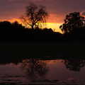 Red sky at night, Fun With Ice in Lockdown, Brome, Suffolk - 10th January 2021