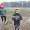 Harry's got a sheet of ice, Fun With Ice in Lockdown, Brome, Suffolk - 10th January 2021