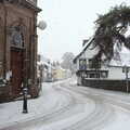 Mount Street and the Saracen's Head, A Snowy Morning, Diss, Norfolk - 16th January 2021