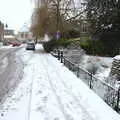 The Diss town sign, A Snowy Morning, Diss, Norfolk - 16th January 2021