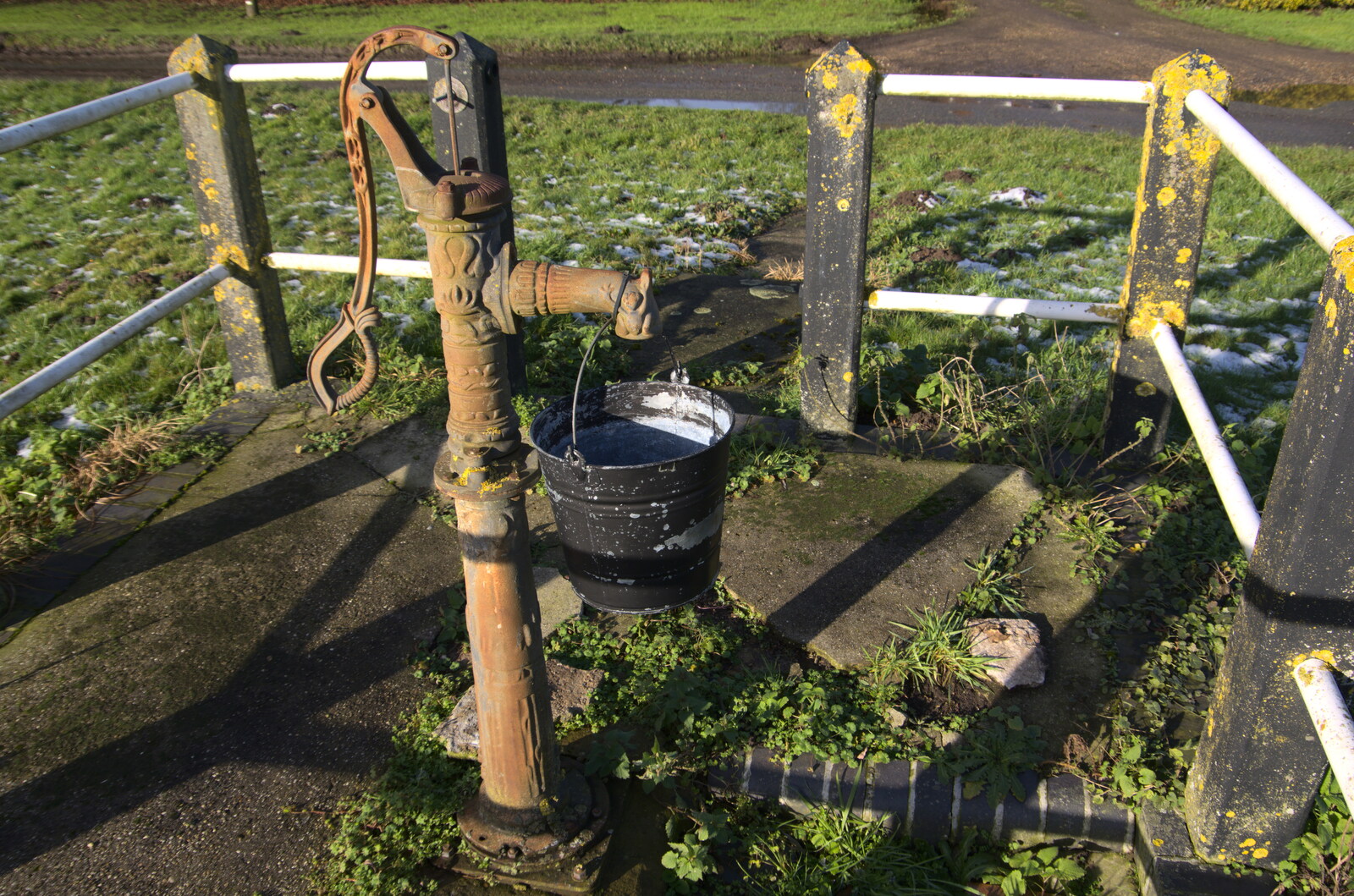 The village pump from Winter Lockdown Walks, Thrandeston and Brome, Suffolk - 24th January 2021