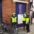 Hanging around outside the 'Blue' shop, A Trip to the Blue Shop, Church Street, Eye, Suffolk - 2nd February 2021