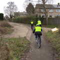 Cycling up the hill to Ash Drive, A Trip to the Blue Shop, Church Street, Eye, Suffolk - 2nd February 2021