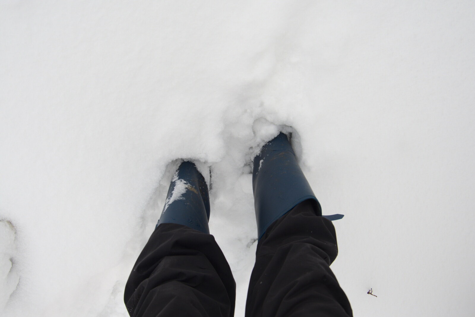 It's deep enough to cover up welly boots from Beast From The East Two - The Sequel, Brome, Suffolk - 8th February 2021