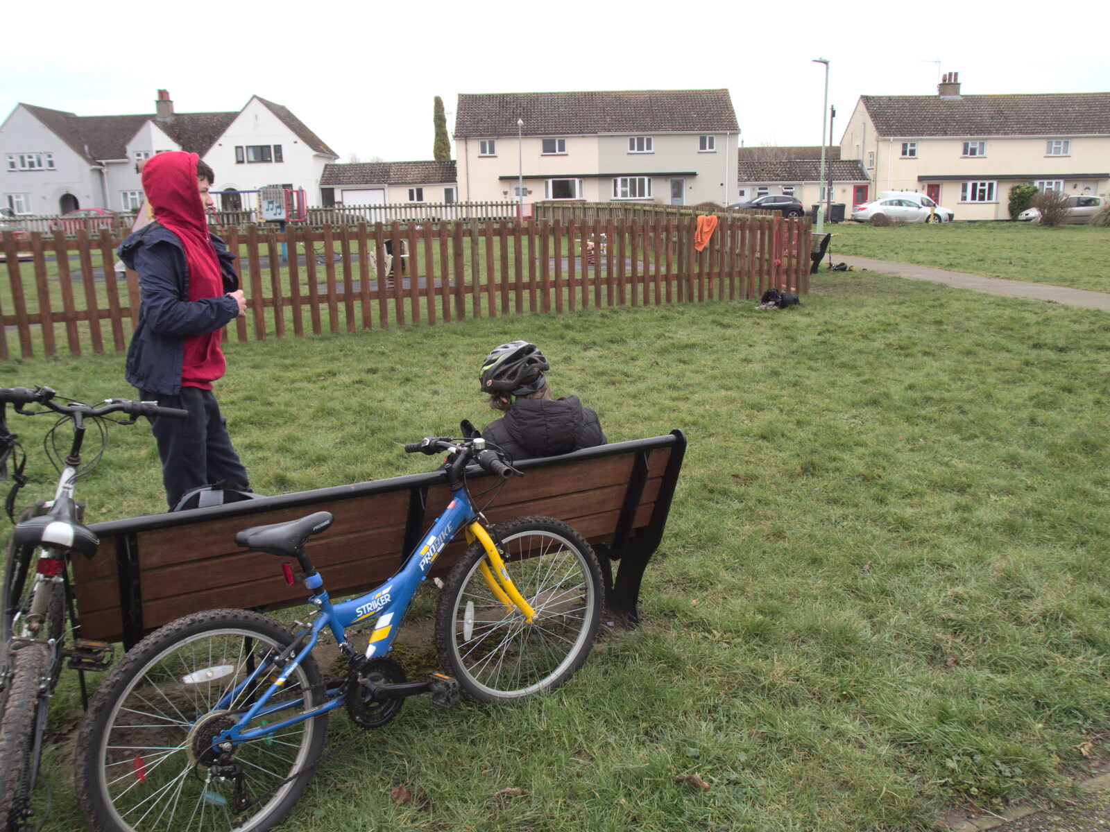 Hanging around with bikes from The Old Sewage Works, The Avenue, Brome, Suffolk - 20th February 2021